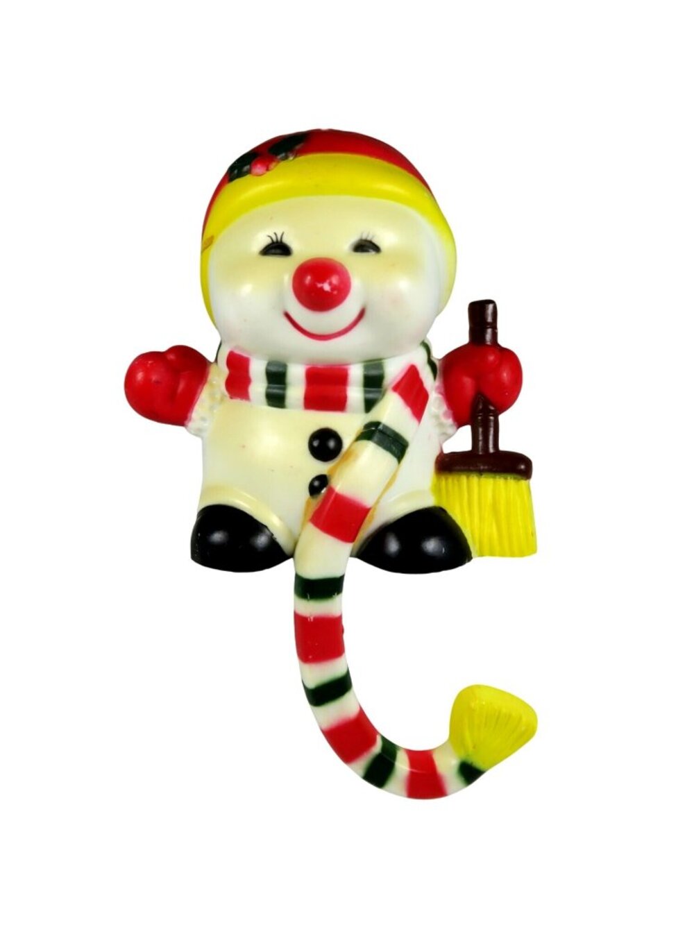 Share 1985 Snowman Stocking Hook - Vintage 1980s Holidays Decor - Picture 1 of 7